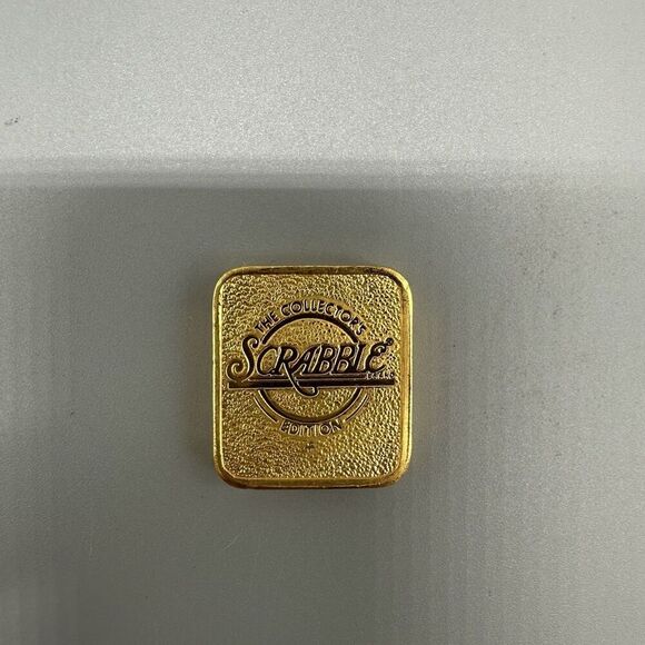 Replacement Individual Letter E Tile Franklin Mint 24K Gold Scrabble Collector - Picture 2 of 2
